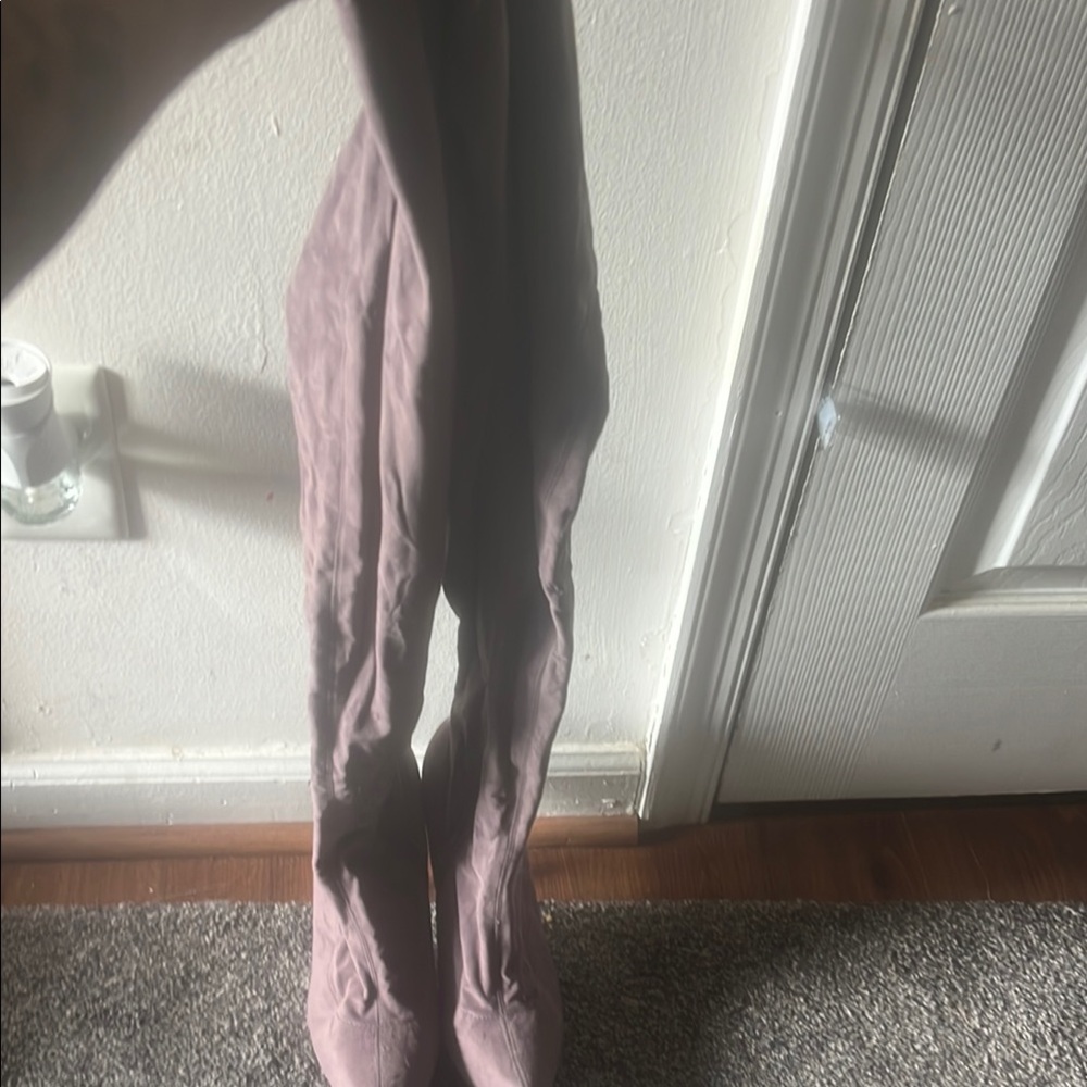 Pink Over the Knee Boots